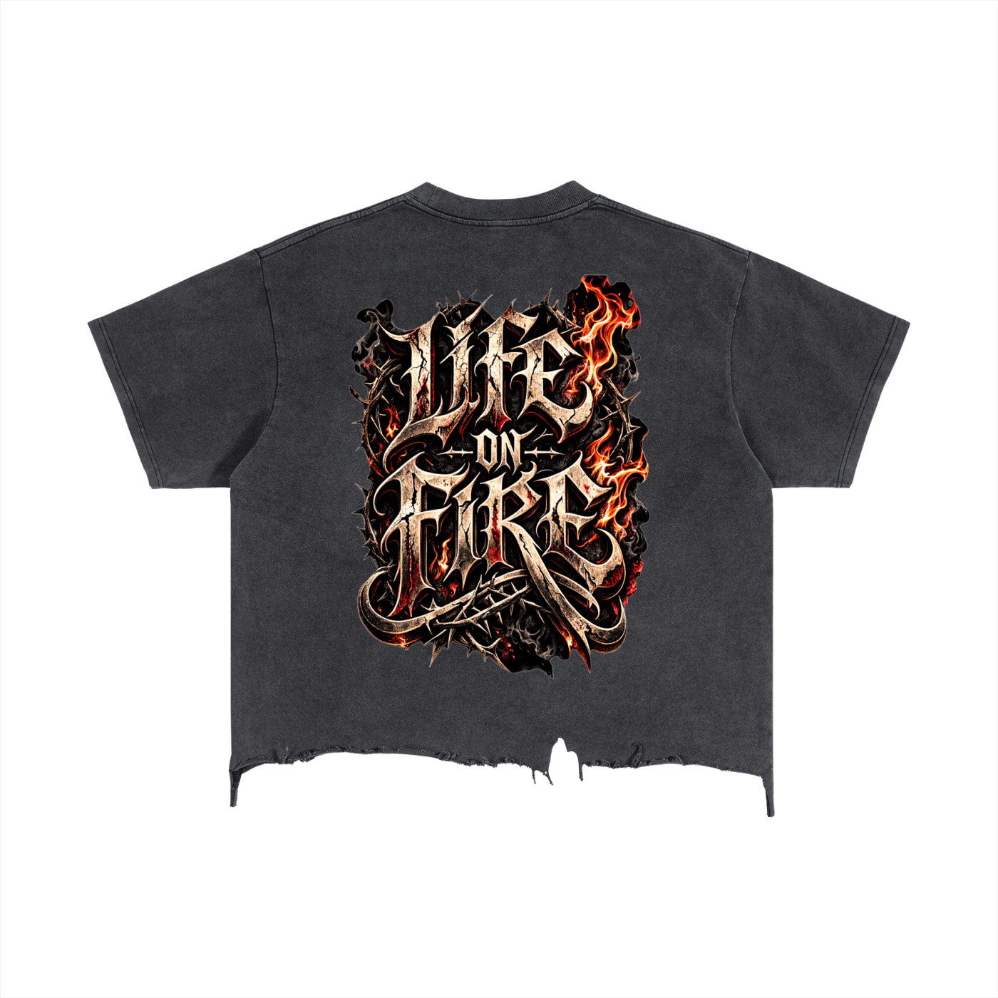 Life On Fire Vintage Distressed Tee